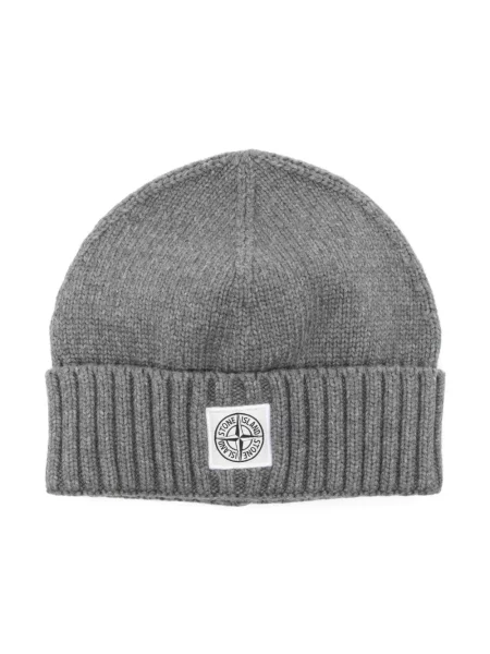 Czapka dziecięca Stone Island szara