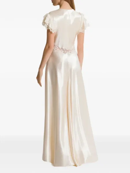 Rochie maxi Alberta Ferretti din dantelă de costum