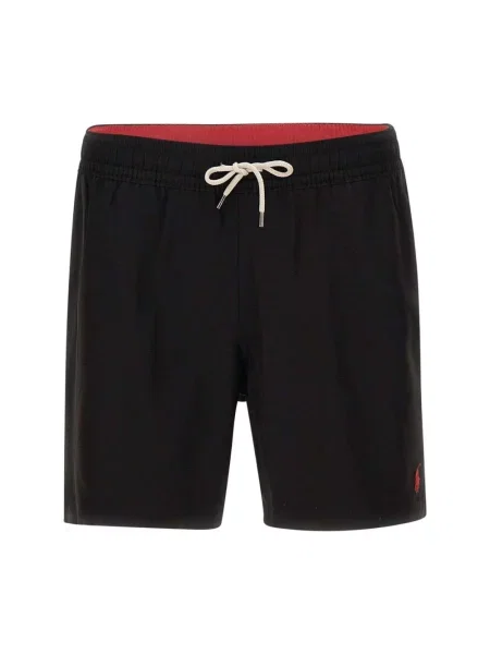 Lniana koszulka polo Polo Ralph Lauren Underwear czarna