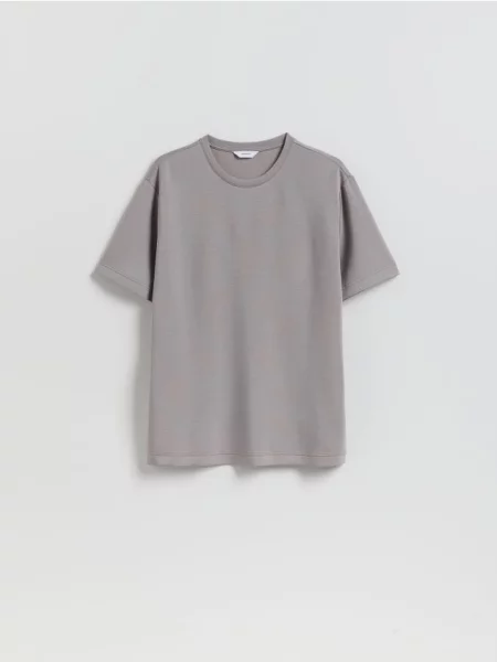 Reserved T-shirt regular fit z modalem szary