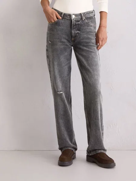 Прямі джинси Marc O’Polo бавовна/віскоза сірий