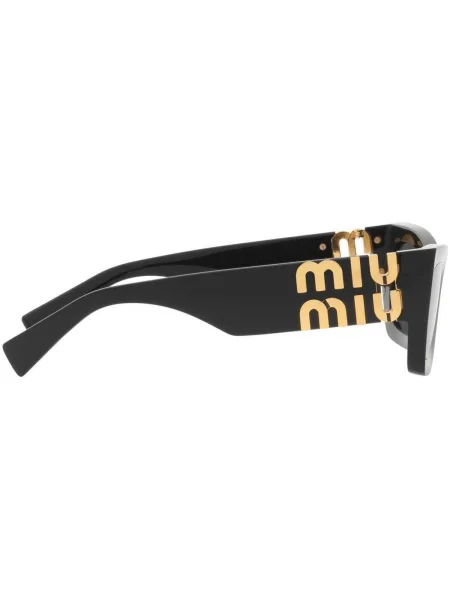 Ochelari de soare Miu Miu Eyewear cu autograf negru