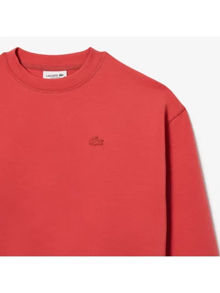 Lacoste Bluza Z Nadrukiem Na Plecach czerwona