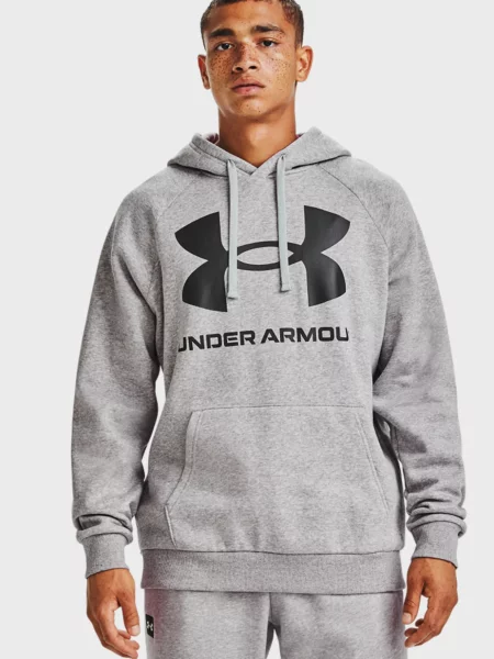 Флісове худі Under Armour з автографом сіре