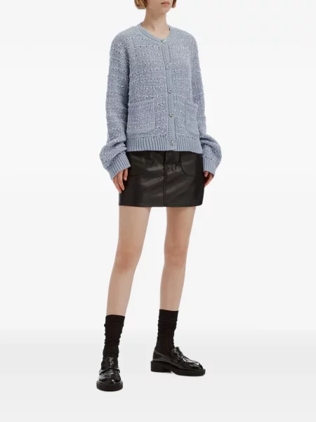 Cardigan B+ab din tweed albastru