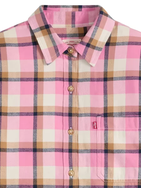 Cămașă Levi's® în carouri de flanelă roz