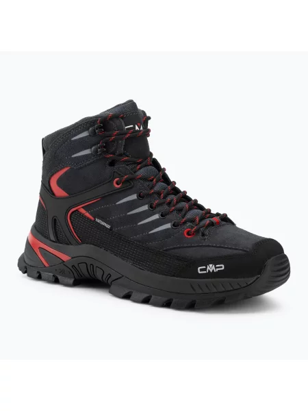 Încălțăminte de trekking pentru bărbați CMP Rigel Mid Waterproof titanium/ferrari