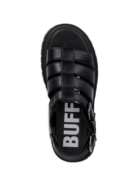 Sandale Buffalo cu platformă cu cataramă negru
