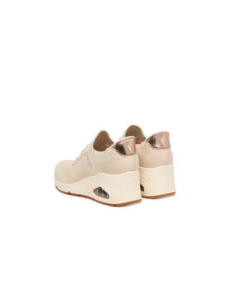 Sneakersy Skechers Uno Wedge béžová