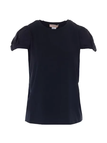 Tricou Twinset cu decolteu rotund negru