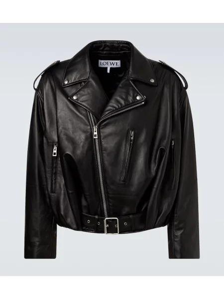 Geanta de piele Loewe negru