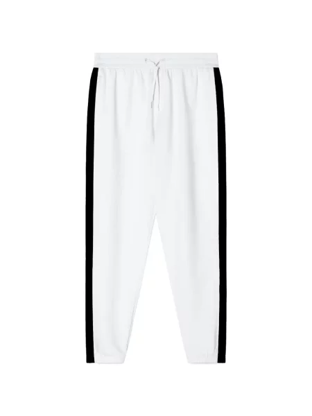 Pruhované kalhoty Armani Exchange bílé