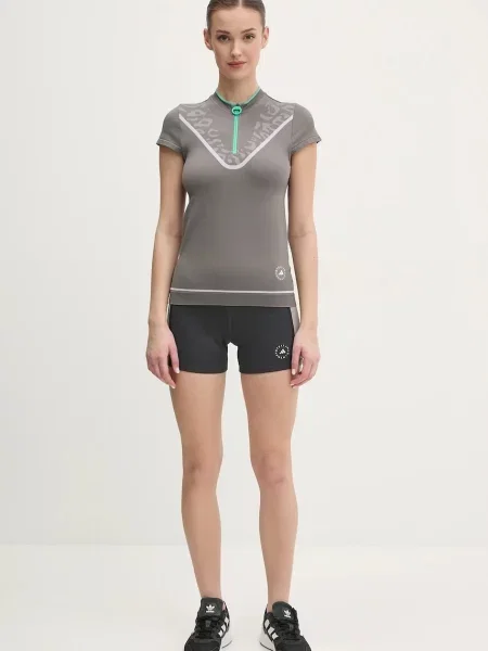 Koszulka adidas by Stella McCartney TrueNature Golf Polo szary