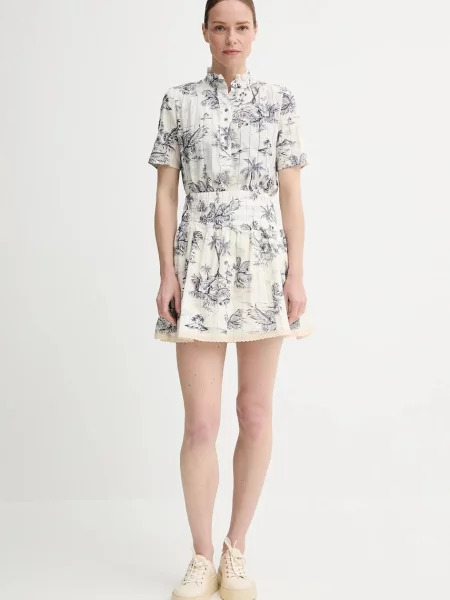 ZADIG&VOLTAIRE spódnica mini rozkloszowana beżowy