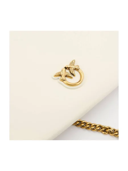 PINKO Geantă Flat Classic PE 23 PCPL Écru alb