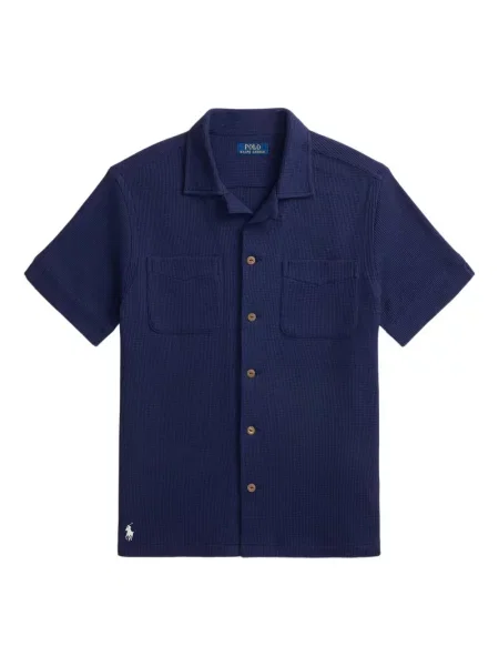 Ριγέ δερμάτινος κάλτσες Polo Ralph Lauren με κορδόνι μαύρο