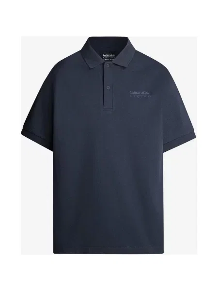 Koszulka Red Bull Racing x Pepe Jeans Box Logo Print krótki rękaw granatowa M czerwona