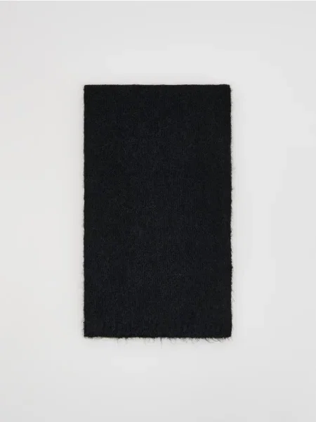 Reserved Fular cu adaos de lână negru