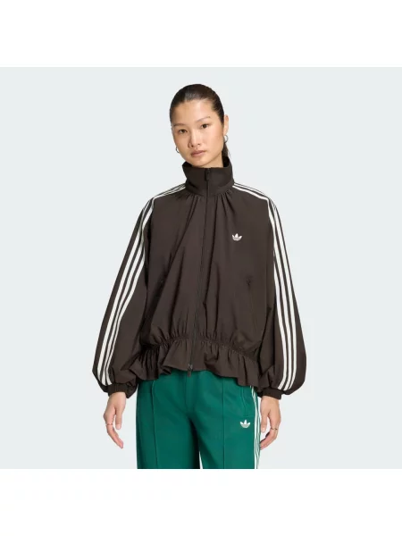 LUŹNA BLUZA DRESOWA OVERSIZE brązowa