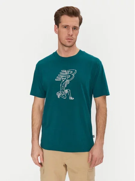 New Balance T-Shirt zielony