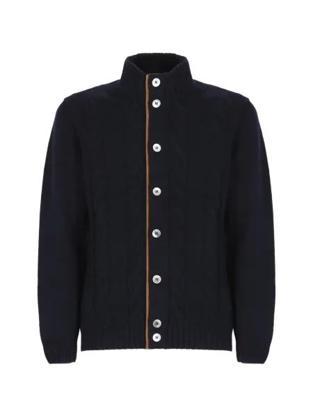 Cardigan Della Ciana tricotate albastru