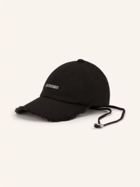 Jacquemus Czapka La Casquette Artichaut schwarz czarna