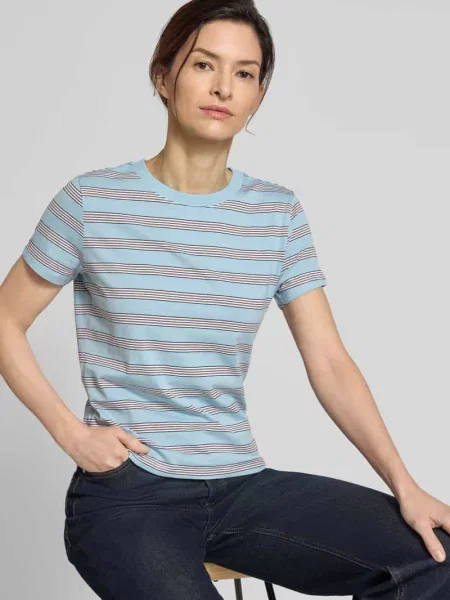 T-shirt o kroju regular fit z czystej bawełny Tom Tailor Denim