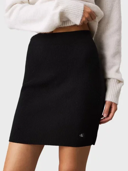 Джинсова спідниця Calvin Klein Jeans чорна