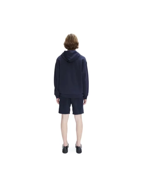 A.P.C. bluza hoodie standard grand vpc GOTS granatowy z kapturem z aplikacją niebieska
