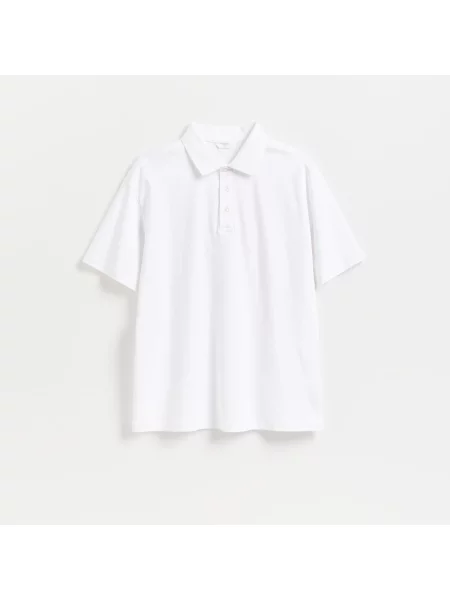 Reserved Polo tričko boxy bílá