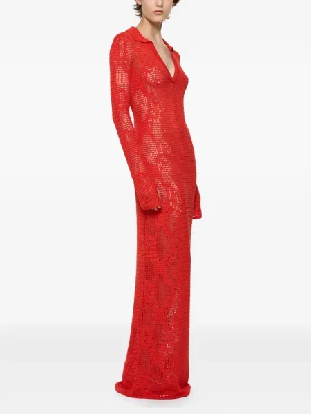 Rochie maxi Paris Georgia de costum roșu