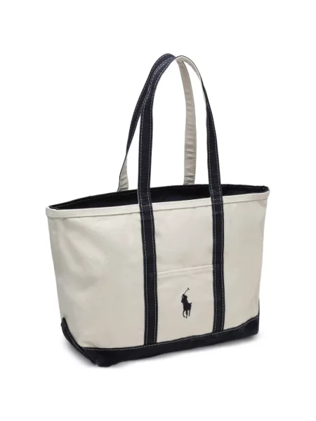 Șosete Polo Ralph Lauren cu broderie din canvas alb