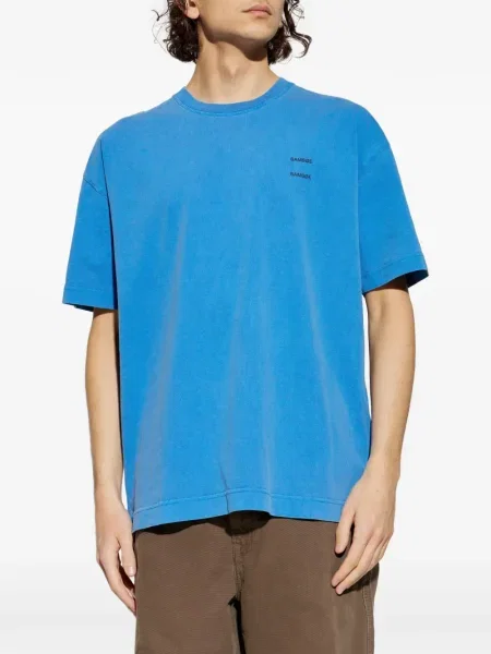 Tricou Samsøe Samsøe cu imagine albastru