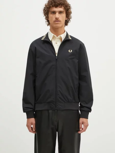 Fred Perry kurtka The Brentham Jacket przejściowa czarny