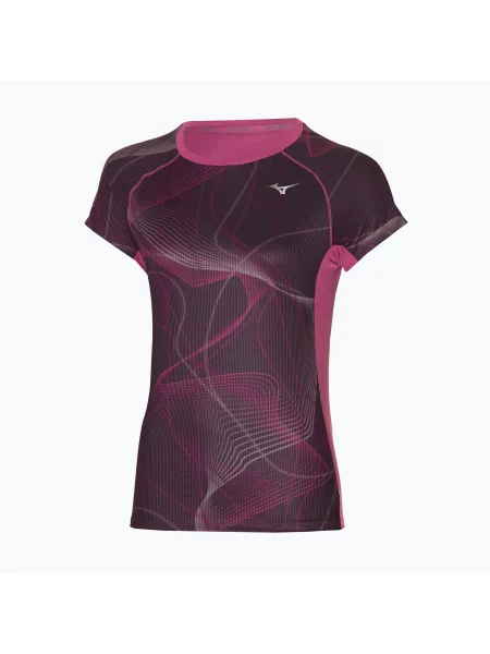 Běžecké tričko Mizuno Aero Tee gape wine růžové