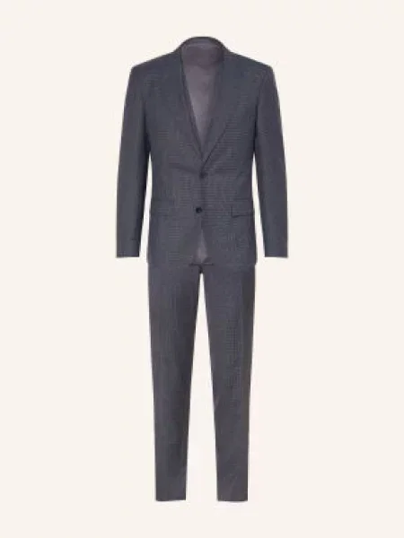 Hugo Oblek Henry Getlin Extra Slim Fit / hnědá / tmavě modrá