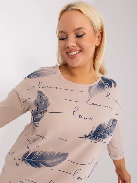 Bluză Fashionhunters bej