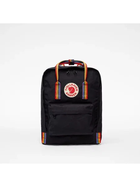 Рюкзак міський Fjällräven Kanken Rainbow 16 л black/ rainbow pattern чорний