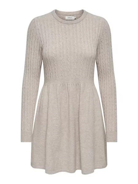 ONLY Rochie tricotat FIA amestecat bej