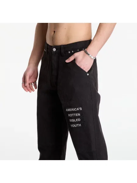Pantaloni Pleasures business negru