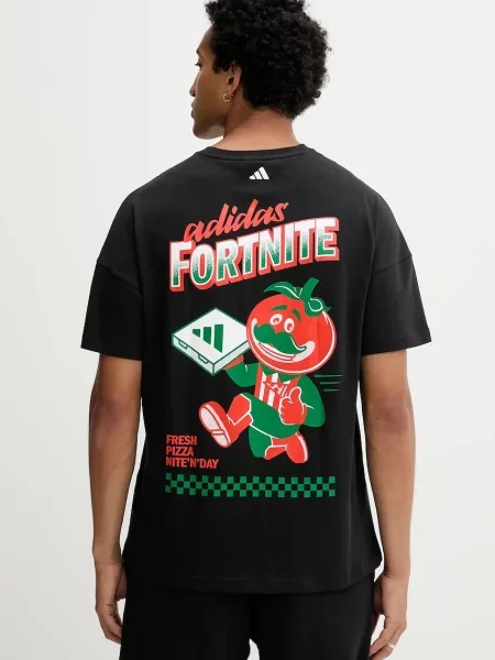 ADIDAS SPORTSWEAR Tricou funcțional X Fortnite verde / roșu alb murdar negru