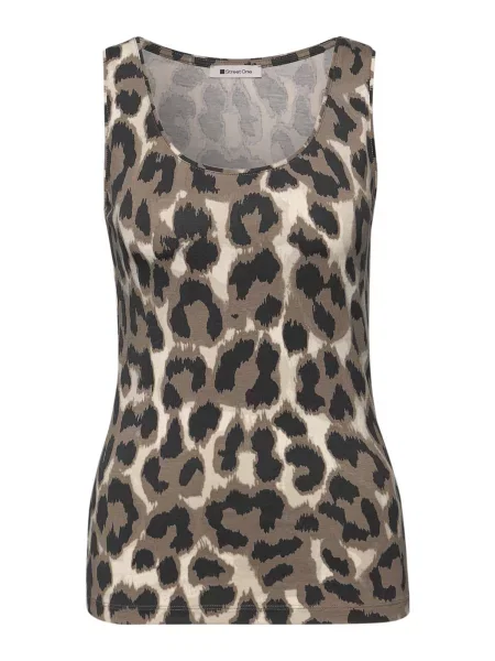 STREET ONE Top Anni bej / bej închis negru