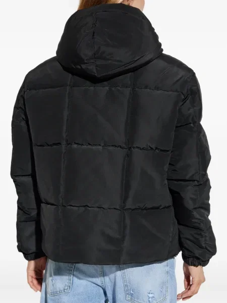 Geacă cu puf Ea7 Emporio Armani cu imagine negru