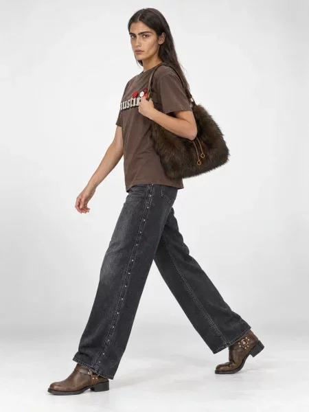 Tricou Newtone maro