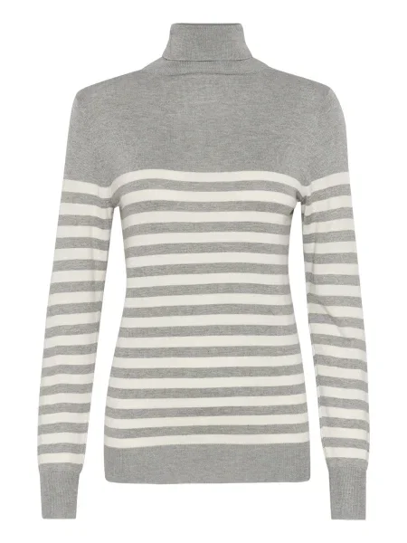 Kaffe Pulover Lizza ecru / pegasto siva