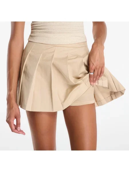 Φούστα GUESS Juliane Mini Pleated Skirt Safari Tan S καφέ