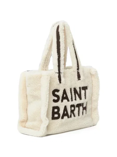 Ursuleț de pluș geantă shopper Mc2 Saint Barth cu autograf