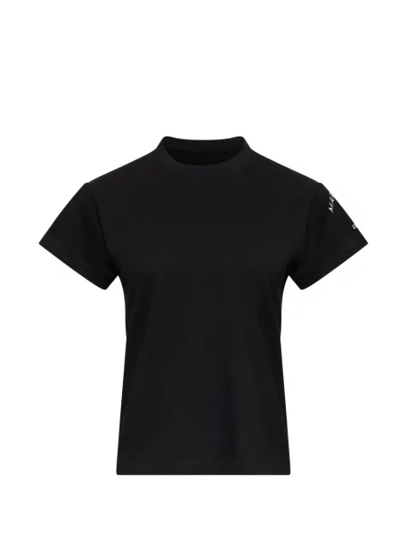 Tricou Mm6 Maison Margiela cu imagine din jerseu negru
