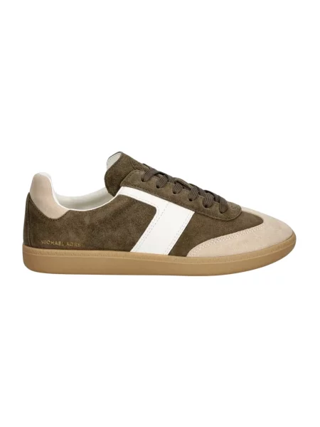 Sneakersy Michael Kors sznurowane zamszowe zielone