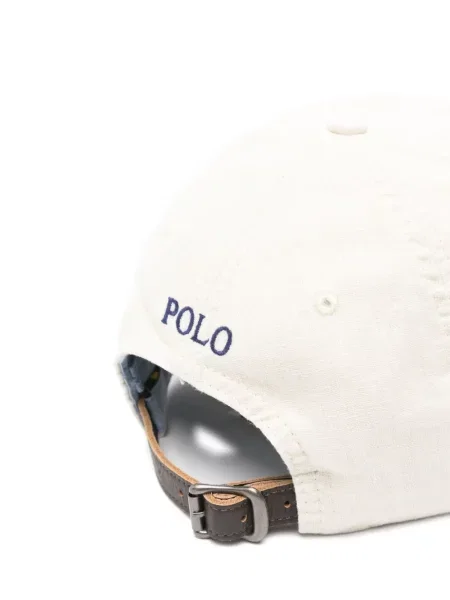 Haftowana koszula Polo Ralph Lauren w paski szara